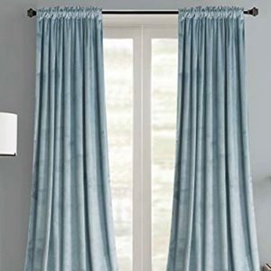 NEW Blue Velvet Curtain Panels (Set of 4) 63”